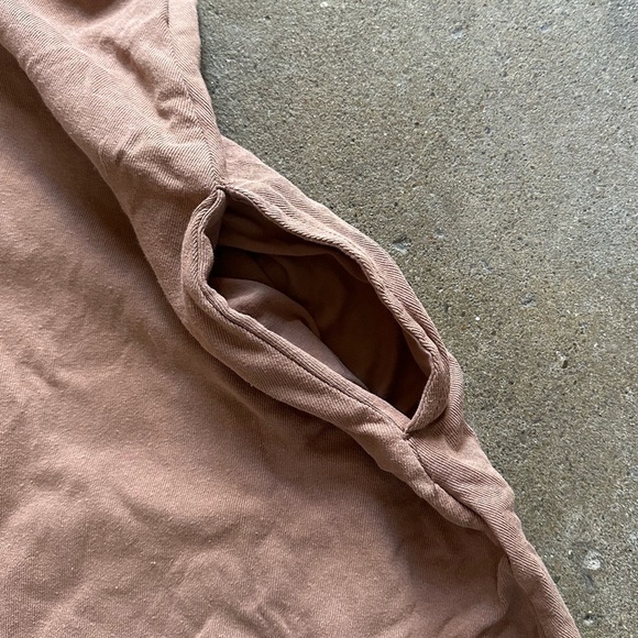 Free People Beach Perth Barrel Tee Shirt Midi Dress in Brown Size XL Bohemian - Picture 9 of 9